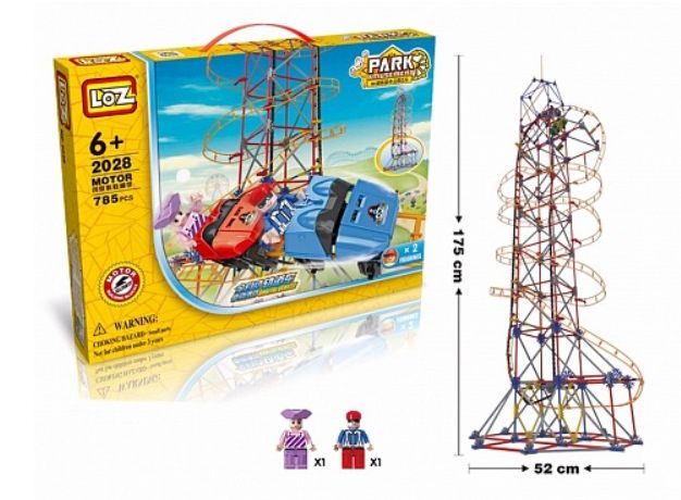 

Электромеханический конструктор LoZ "AMUSEMENT PARK ROLLER COASTER" 785 ДЕТАЛЕЙ