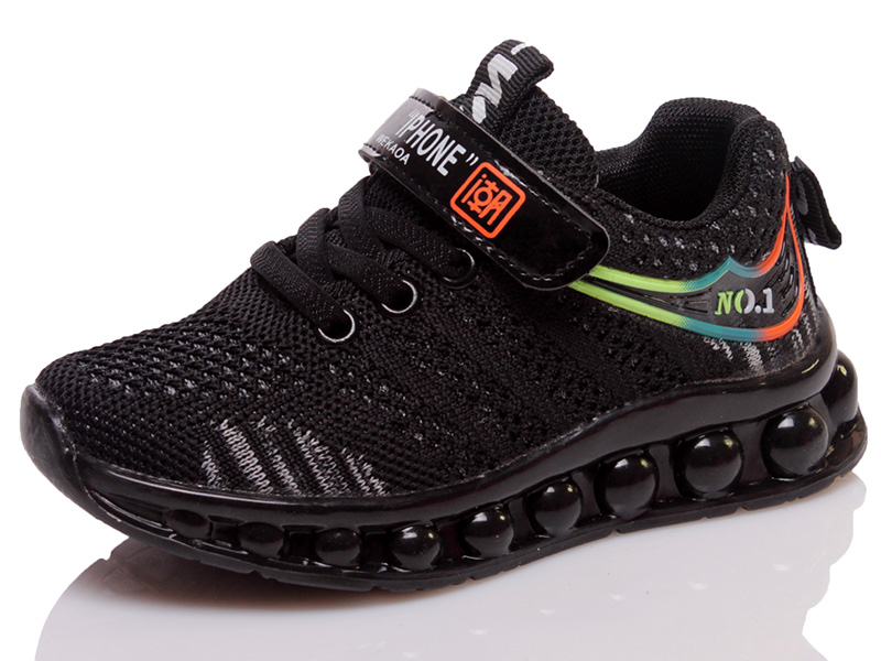 

Детские кроссовки деми Kidsmix 9260 black для мальчика Черный р.27 (17,5 см.)