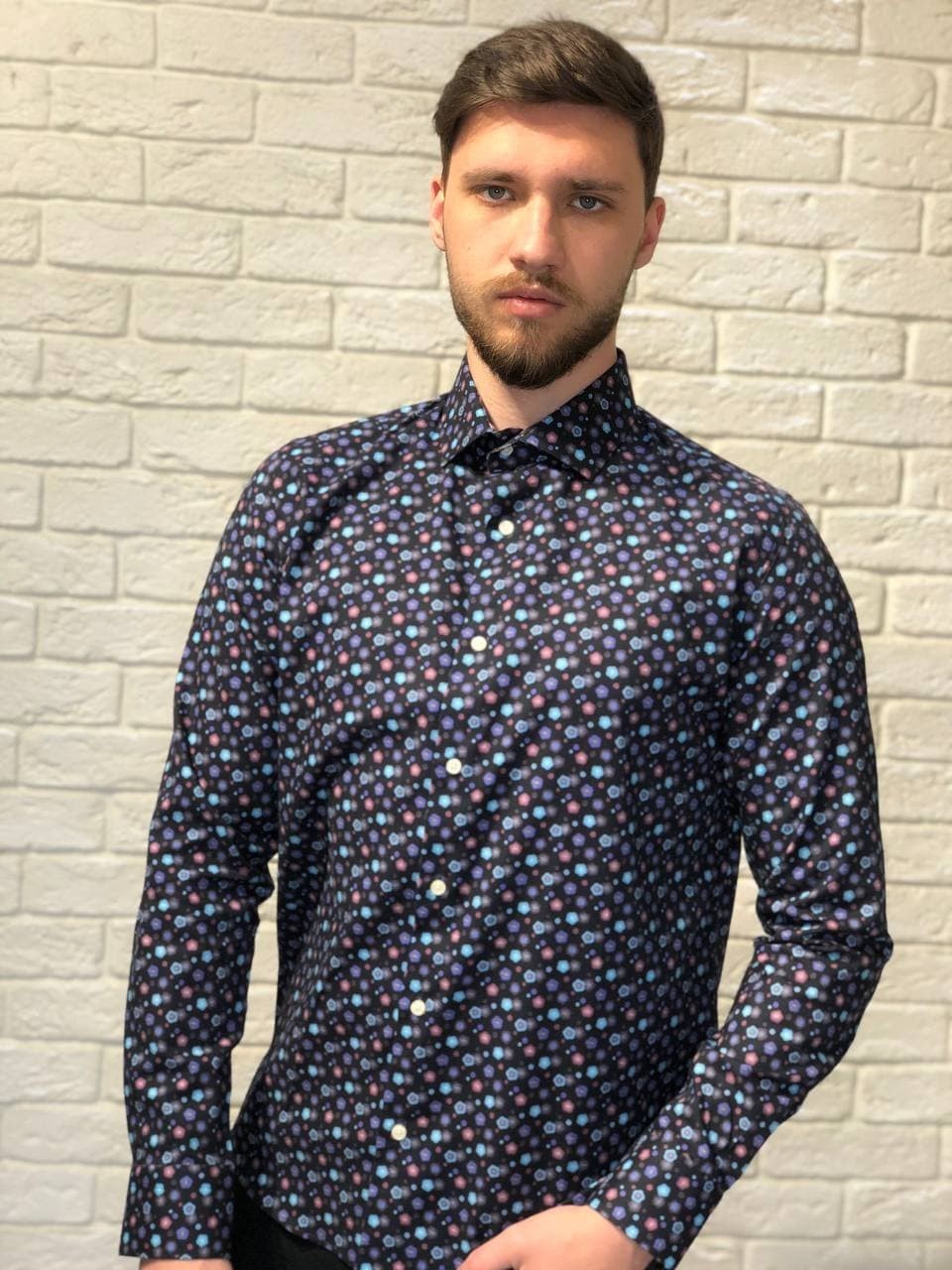 

Рубашка Kevingston 1170  Черная рисунок, Рубашка Kevingston 1170 3XL Черная рисунок