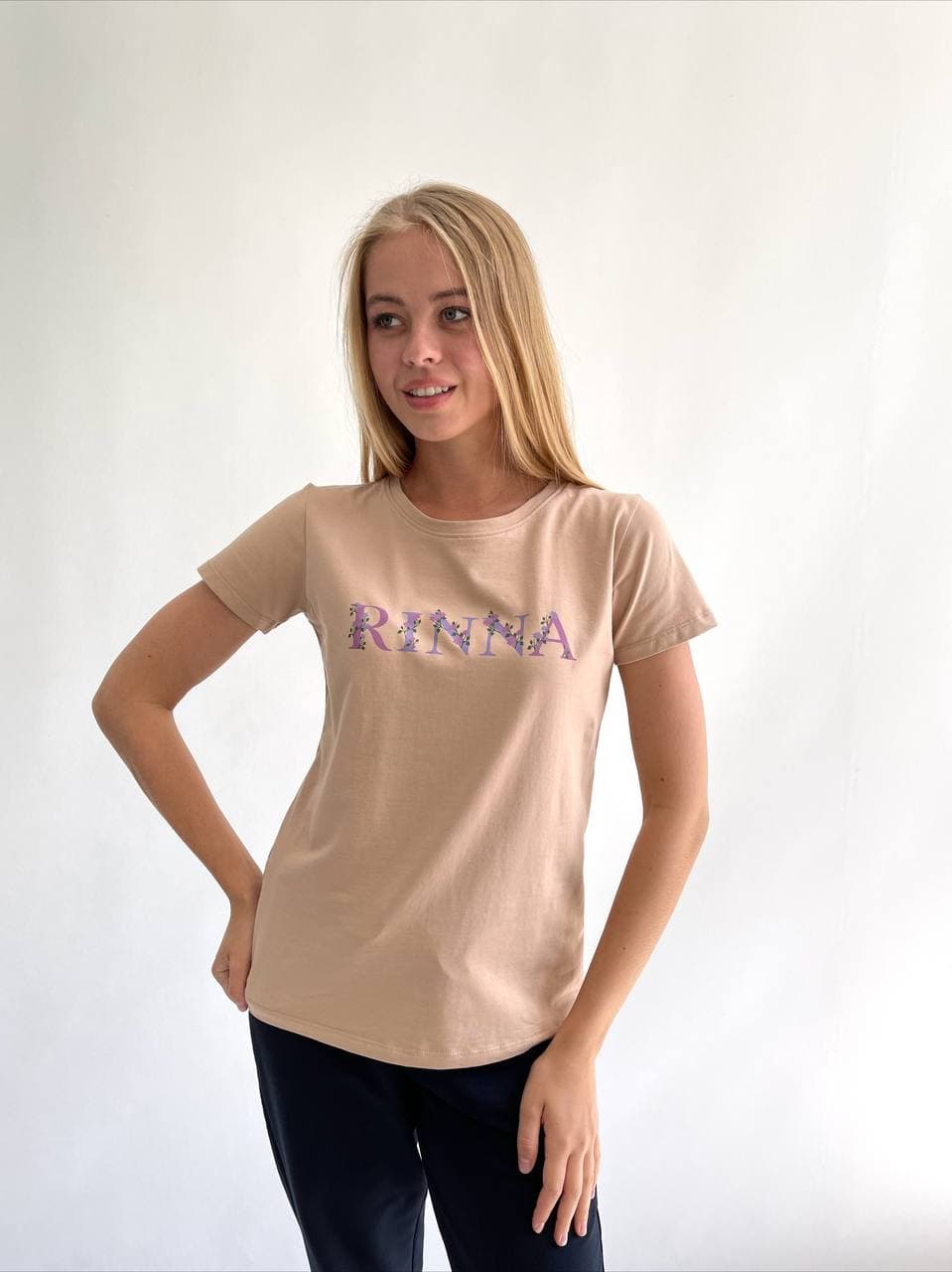 

Футболка Rinna Rossi  Бежевая (9201-1, Футболка Rinna Rossi 38 Бежевая (9201-1)