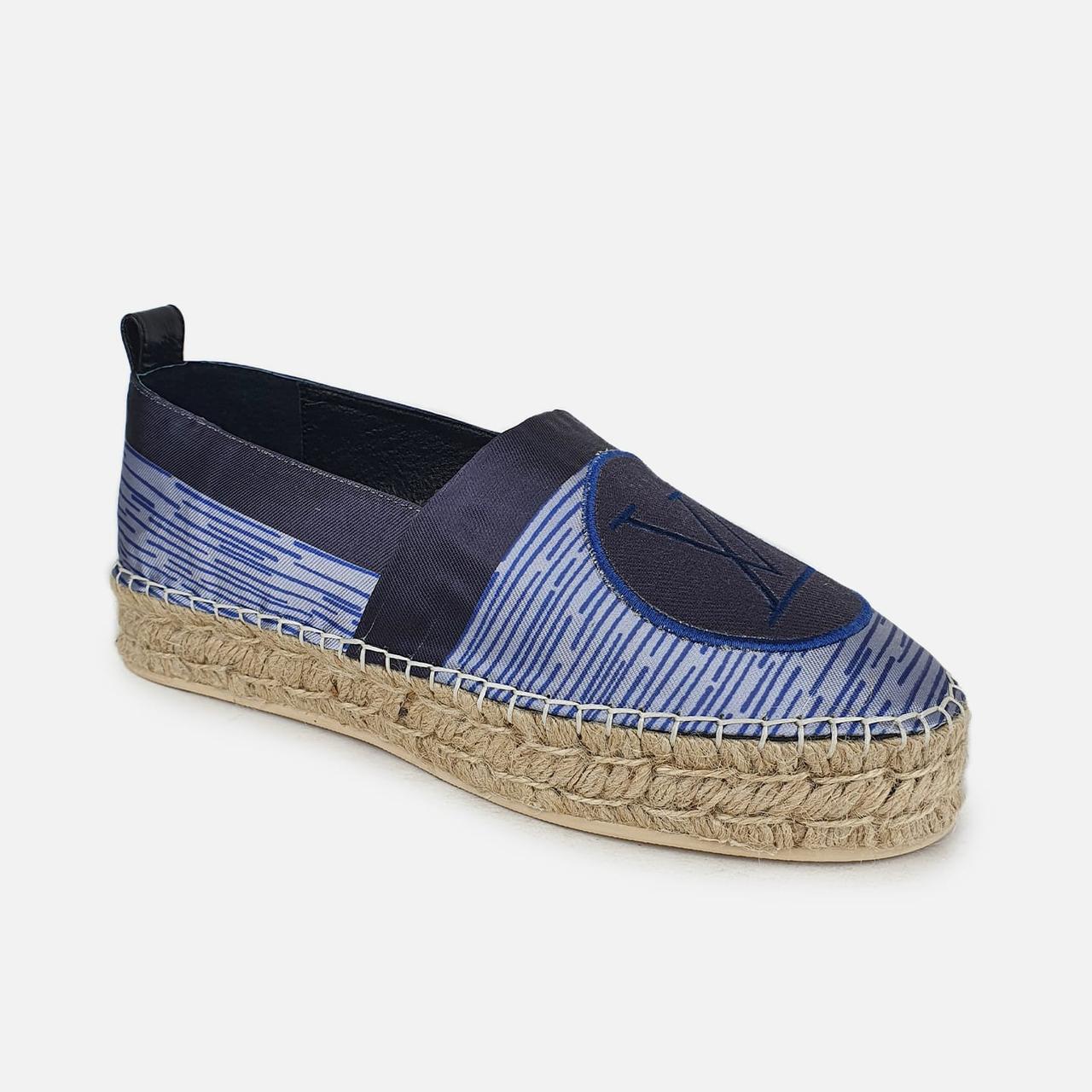 

Эспадрильи летние текстильные на средней платформе синие 36 , Fashion, 902-8син