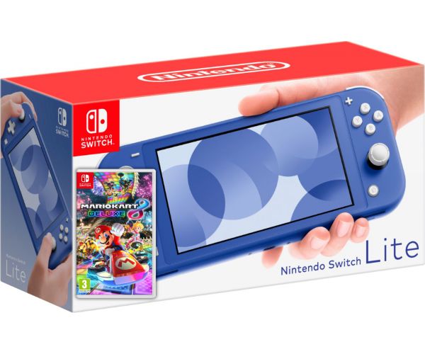 

Nintendo Switch Lite Blue + Игра Mario Kart 8 Deluxe (русская версия)