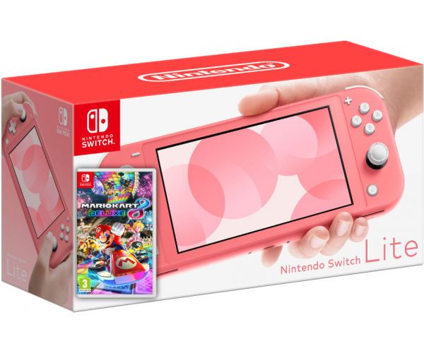 

Nintendo Switch Lite Coral + Игра Mario Kart 8 Deluxe (русская версия)