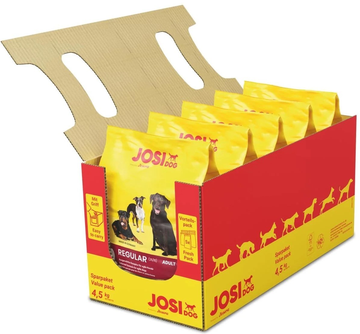 

Упаковка сухого корма для собак Josera JosiDog Regular 5 шт по 900 г (4032254745648)