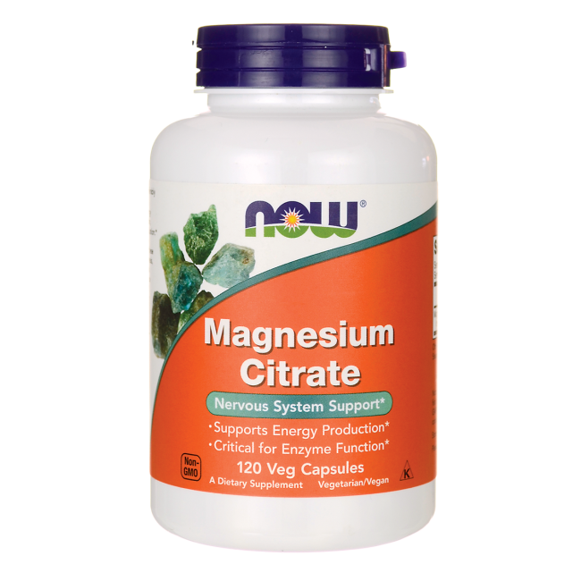 

Цитрат магния Now Foods Magnesium Citrate 120 вег капсул