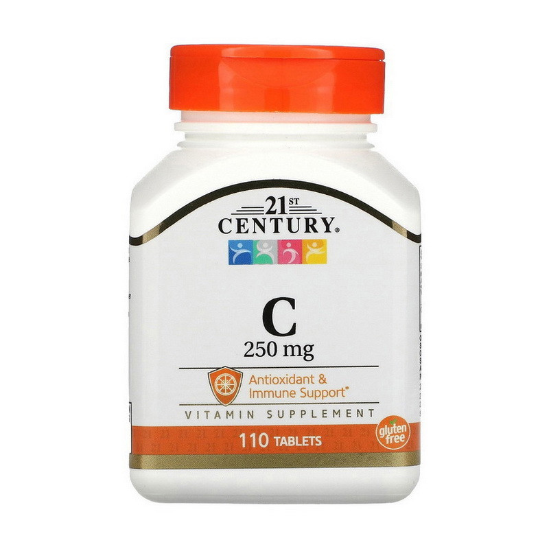 

Витамин Ц (аскорбиновая кислота) 21st Century Vitamin С 250 mg (110 tab)