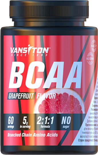 

Аминокислоты Vansiton BCAA Грейпфрут 300 г (4820106592218)