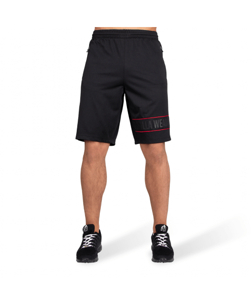 

Шорты Gorilla Wear Branson Shorts  Черно-красные, Шорты Gorilla Wear Branson Shorts 3XL Черно-красные