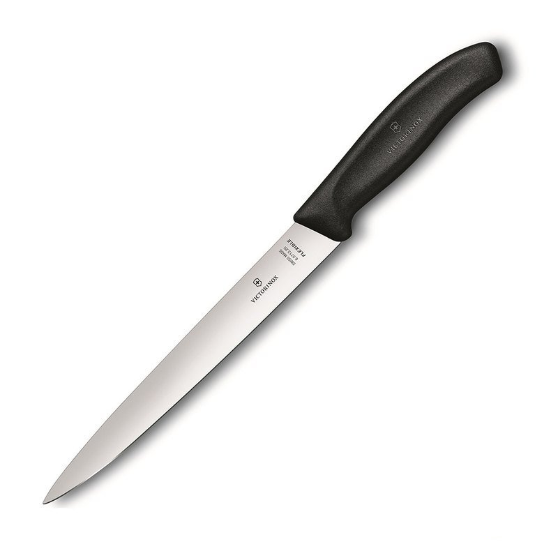 

Ніж кухонний Victorinox SwissClassic Filleting Flex філейний 20 см в блістері (Vx68713.20B)