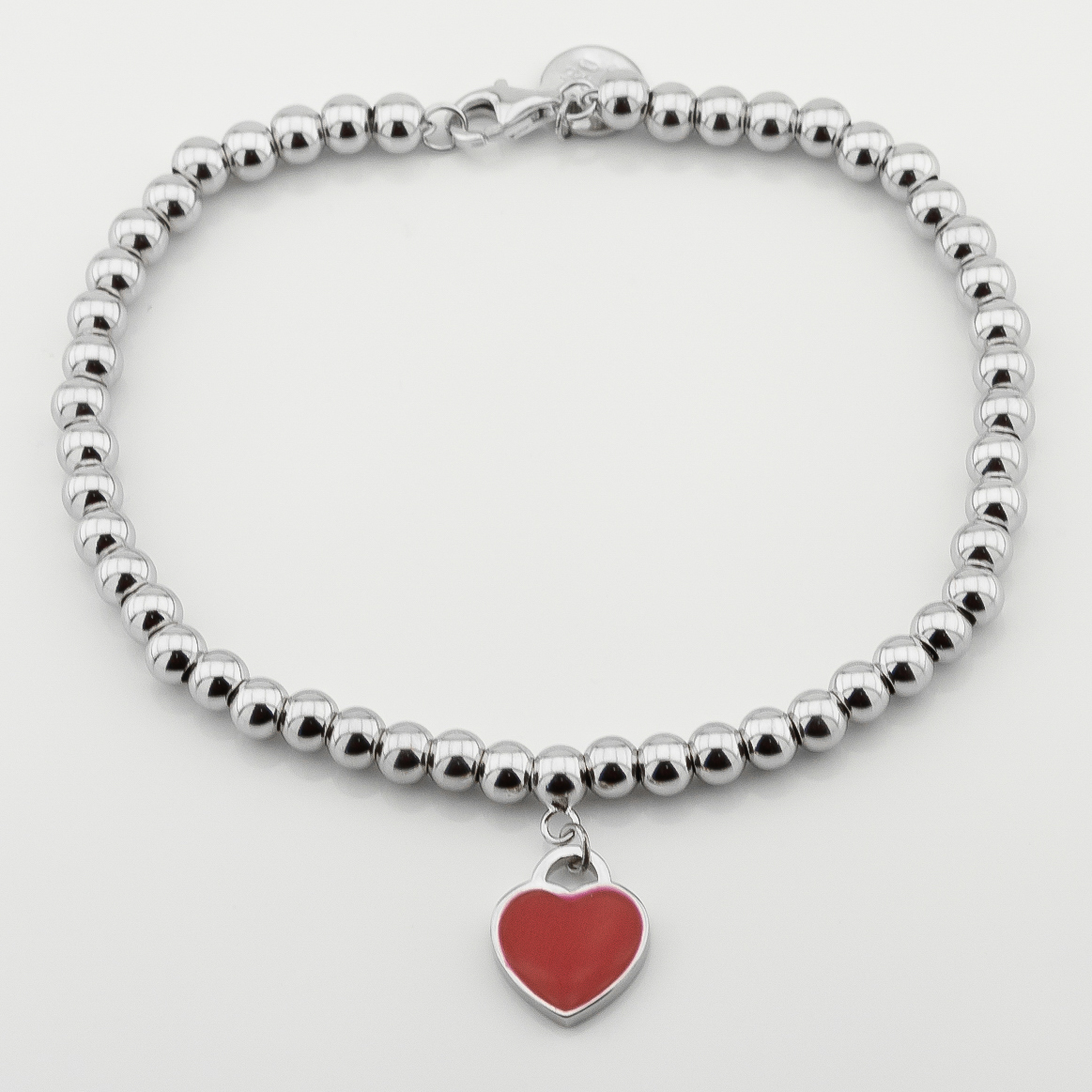 

Серебряный браслет Сердечко с эмалью (красный) b15914 Диамант, 16,5 размер