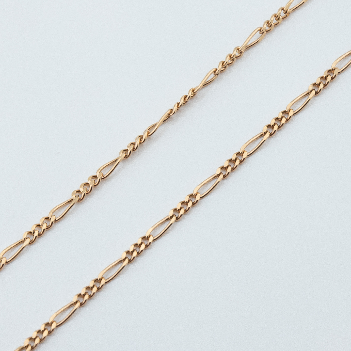 

Цепочка из красного золота плетение Фигаро k23356 Диамант, 45 размер