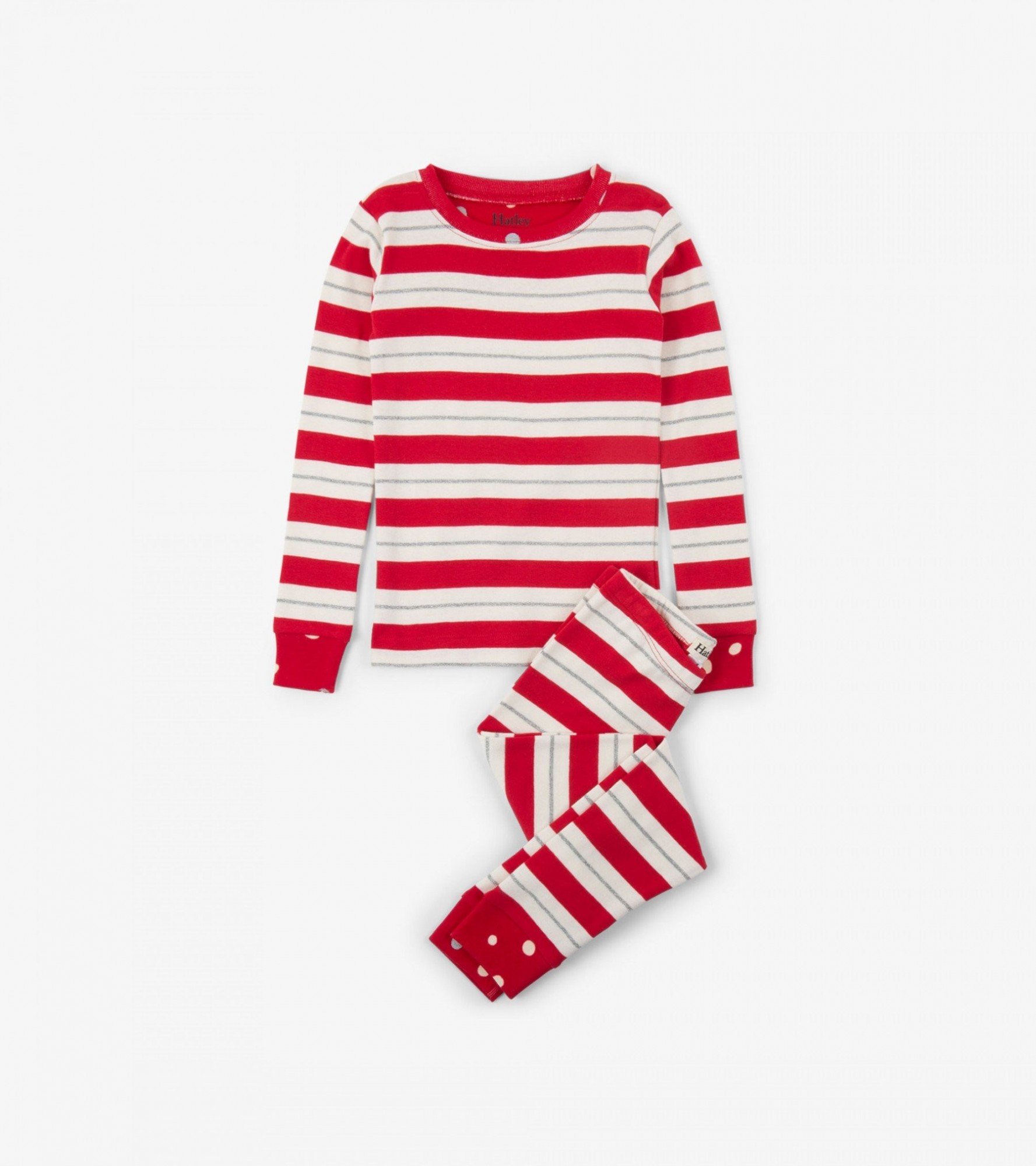 

Піжама Hatley Metallic Striped Holisday 8A червоний 128см (F18GHK204O)