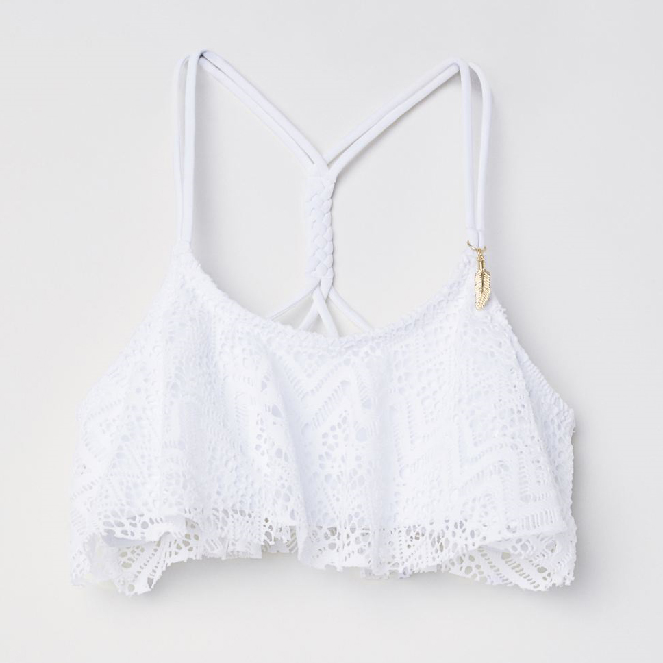 

Верхняя часть купальника H&M 060497817_lif 134-140 см Белая