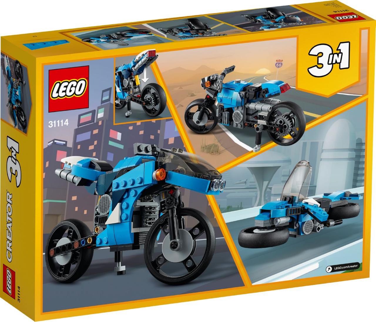 

Конструктор LEGO Creator Супермотоцикл 236 деталей (31114)