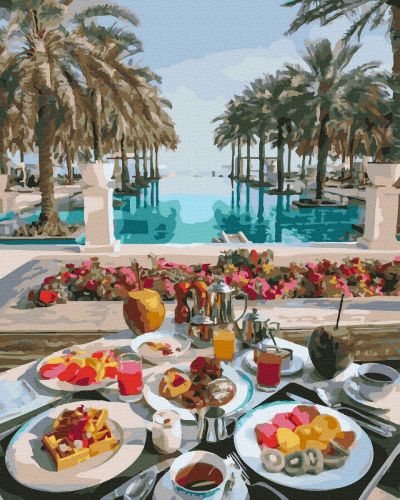 

Картина по номерам "Райский завтрак"