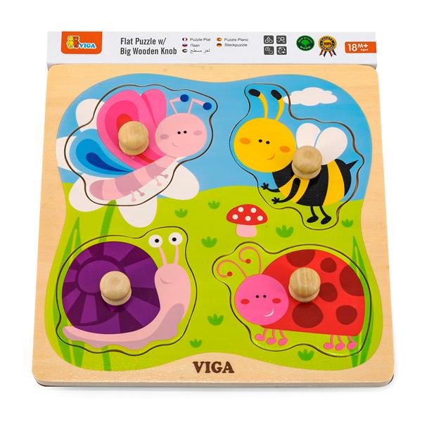 

Деревянная рамка-вкладыш Viga Toys Насекомые (50131)