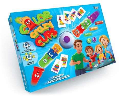 

Настольная развлекательная игра "Color Crazy Cups", рус