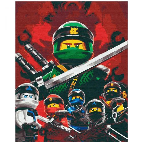 

Картина по номерам "Храбрый ниндзя"