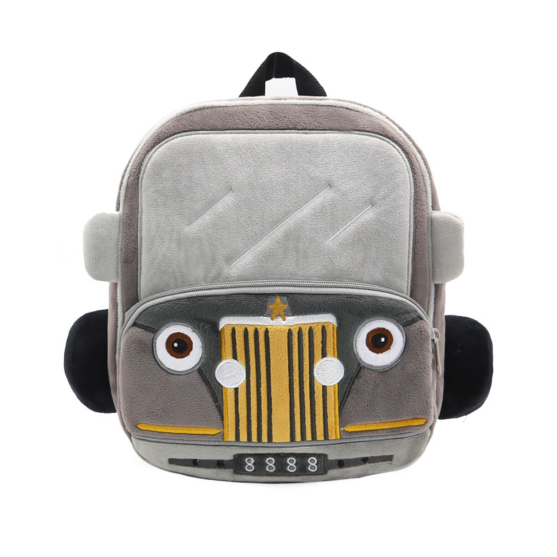 

Рюкзак велюровый Gray car Berni Kids Серый (52908)