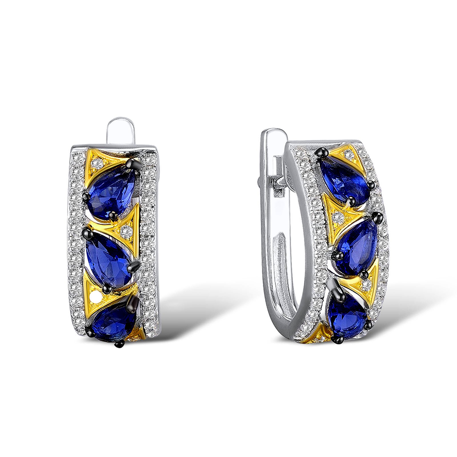 

Серьги из серебра с куб. циркониями 1714803