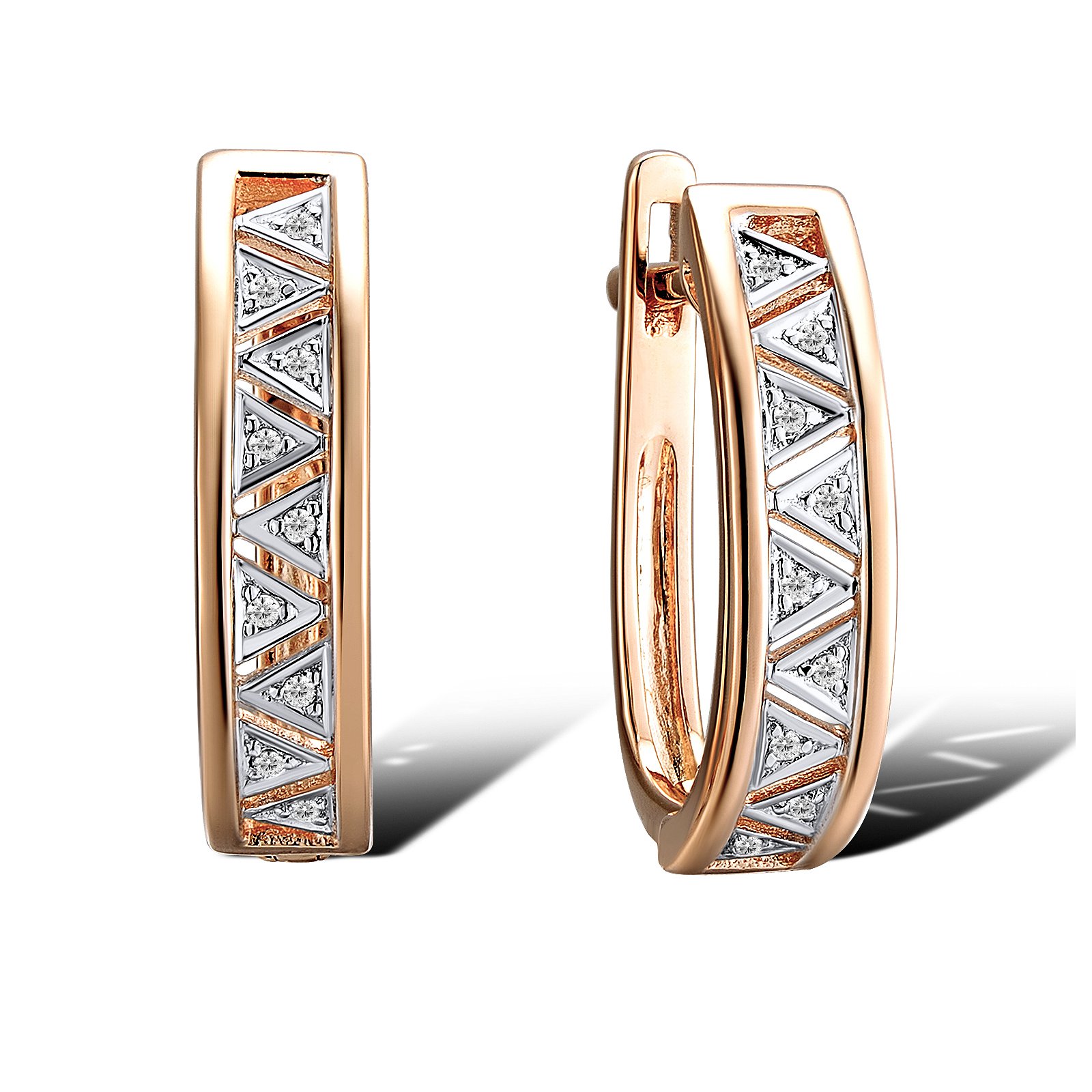

Серьги из красного золота с бриллиантами 1550745