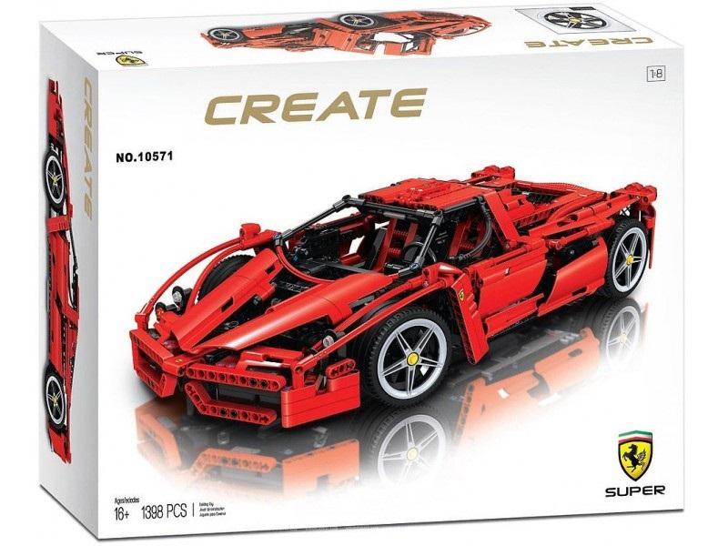 

Конструктор машина Creatе 10571 Enzo Ferrari 1:10 10571/8653 1368 деталей