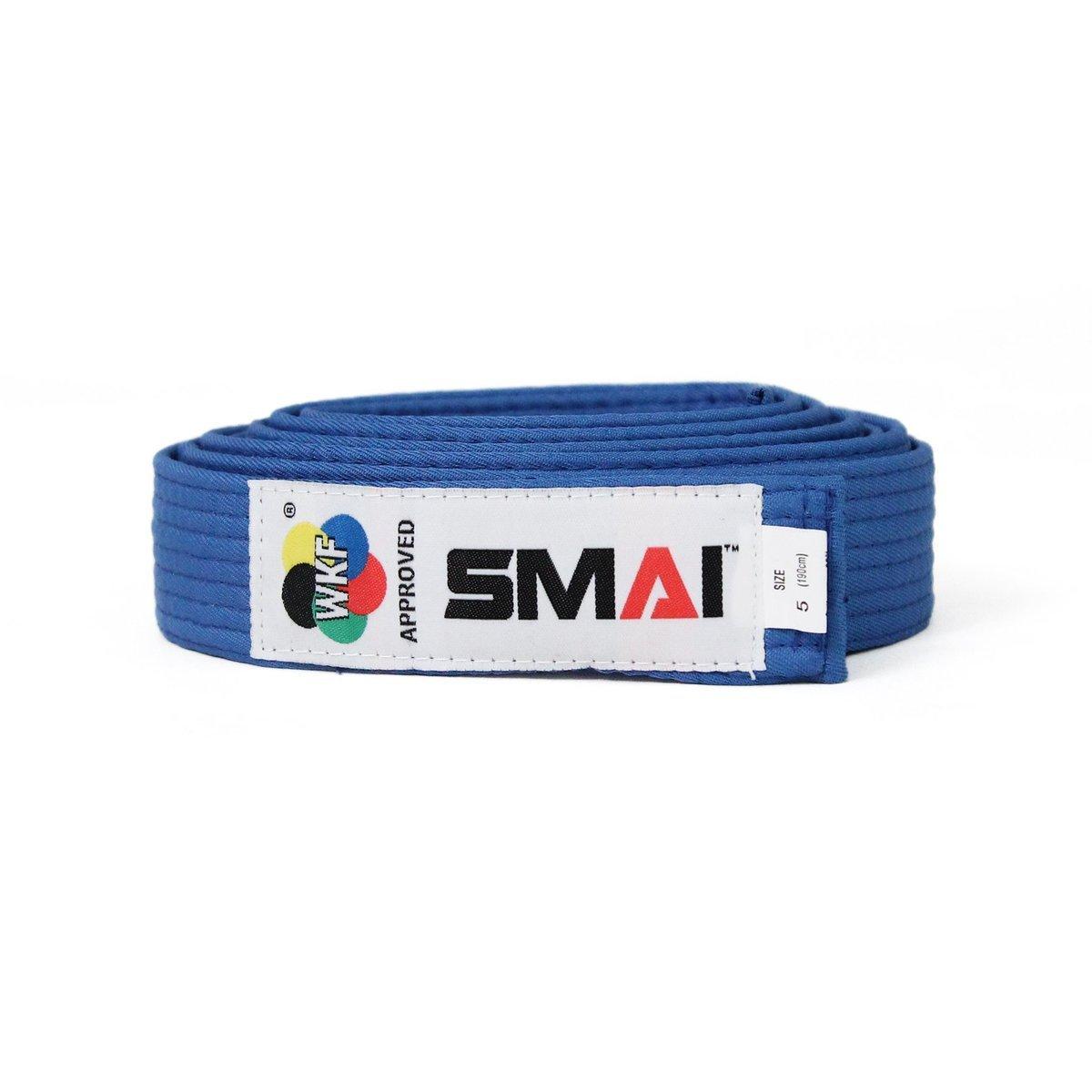 

Пояс для кимоно SMAI Deluxe WKF Approved Blue р. 240