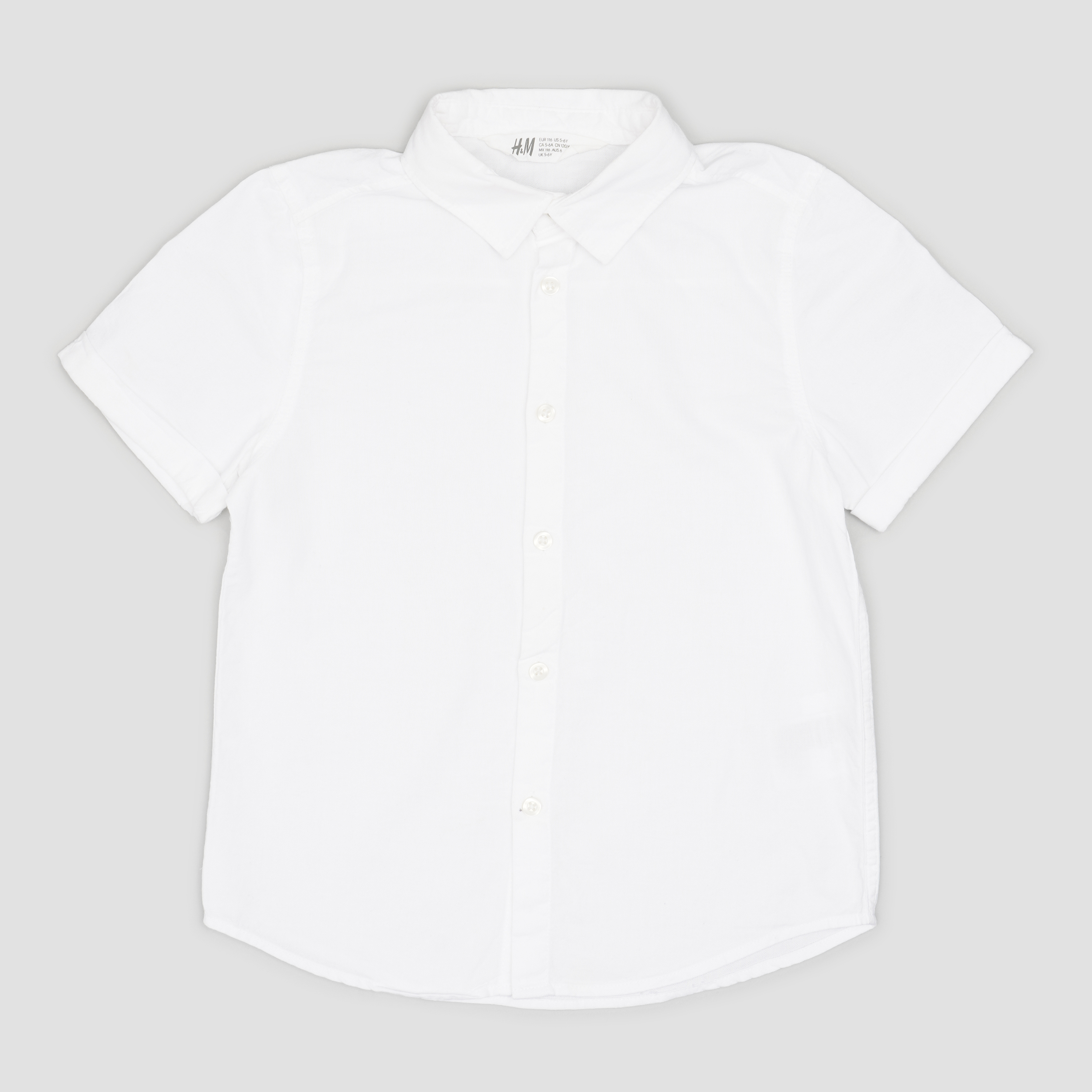 

Рубашка H&M 4139683 116 см Белая