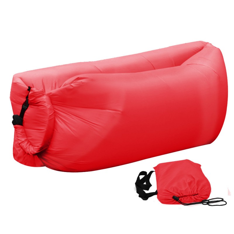 

Надувной матрас-гамак Air Puffer, шезлонг, мешок) Красный original
