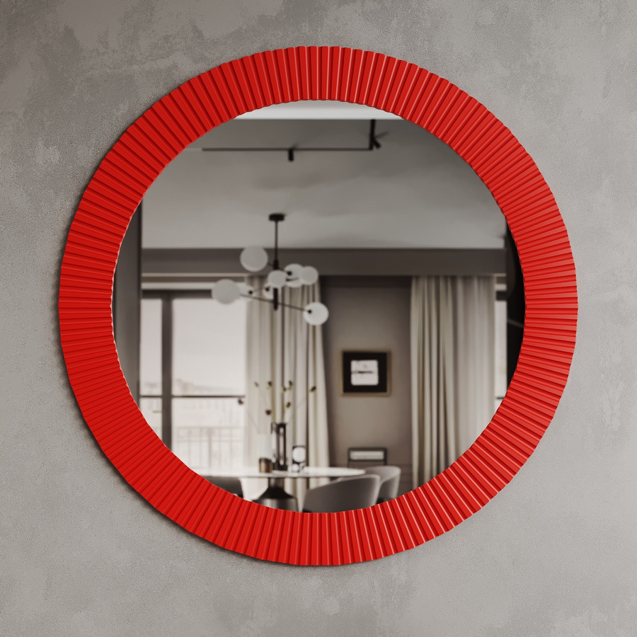 

Настенное зеркало Fenster Виано-915 Красное