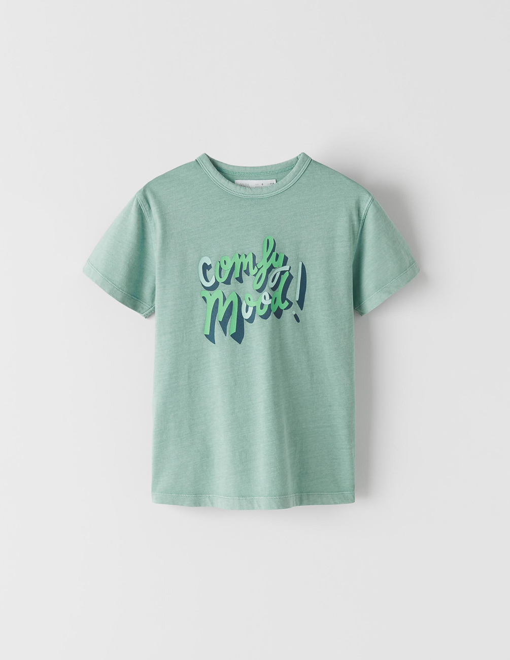 

Футболка Zara ДМ003865 (4459/682/982) цвет зеленый 116