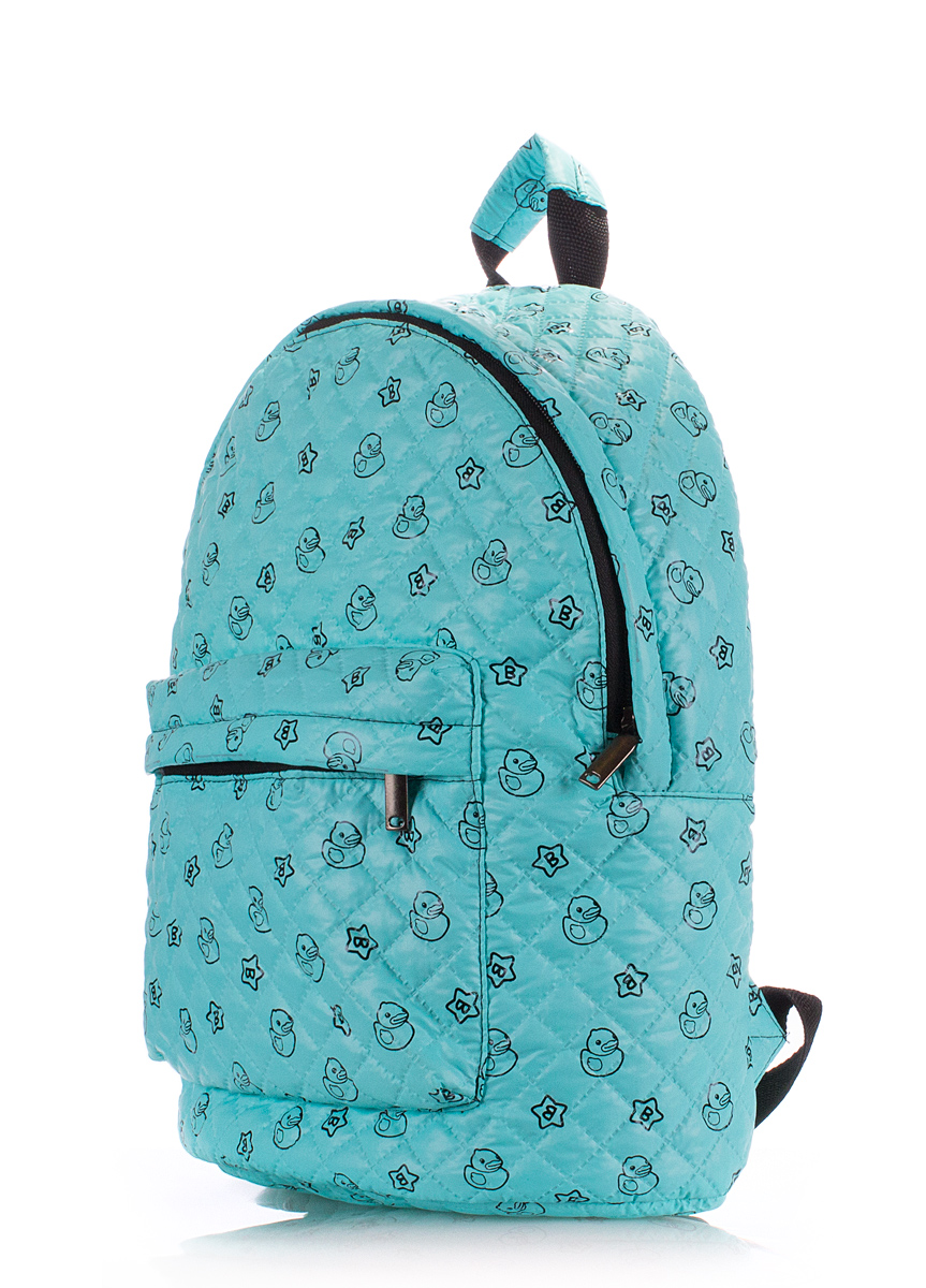

Рюкзак женский стеганый с уточками Poolparty Backpack Blue (P-1452)