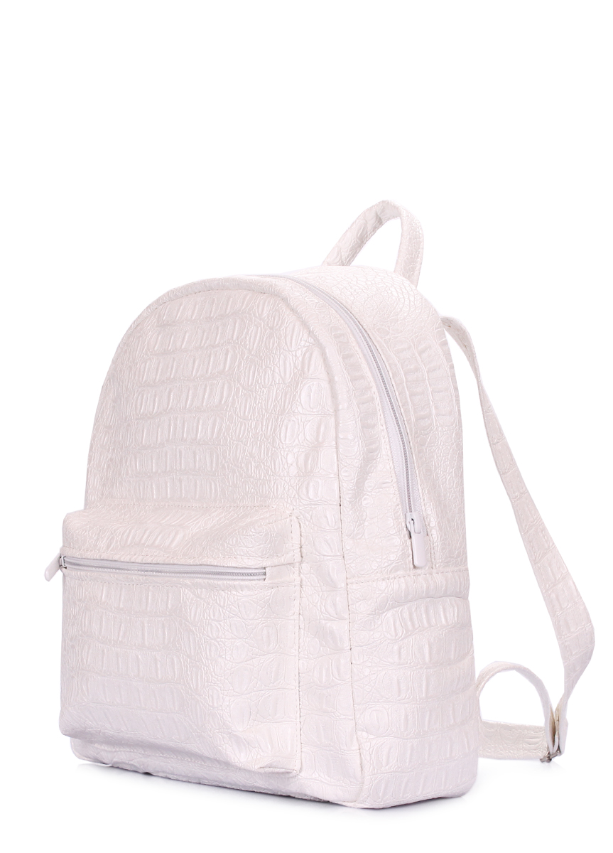 

Городской женский рюкзак Poolparty XS Белый 9л (xs-croco-white)