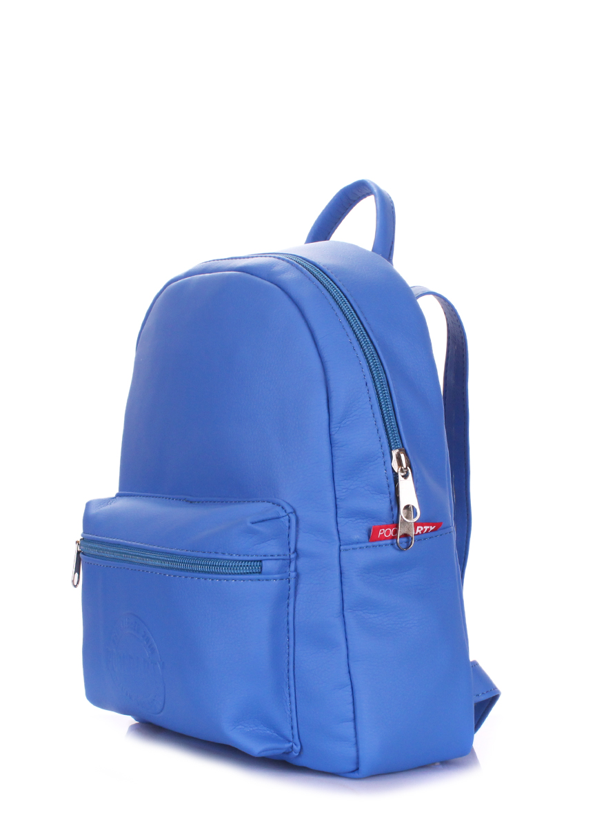 

Рюкзак женский кожаный Poolparty Xs Blue (P-1431)