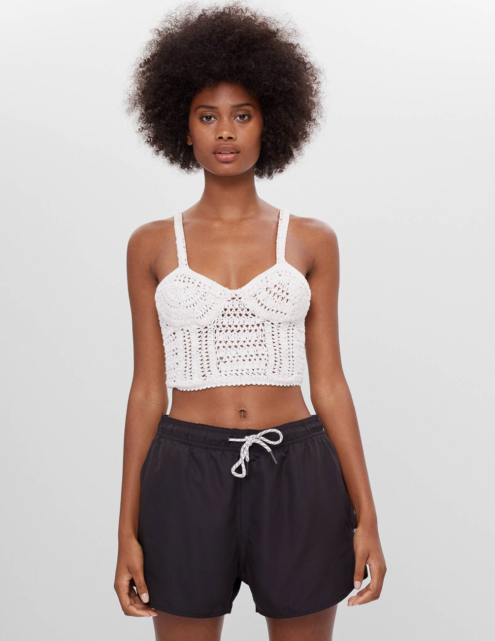 

Топ Bershka Ж1064734 (3030/274/251) цвет белый S