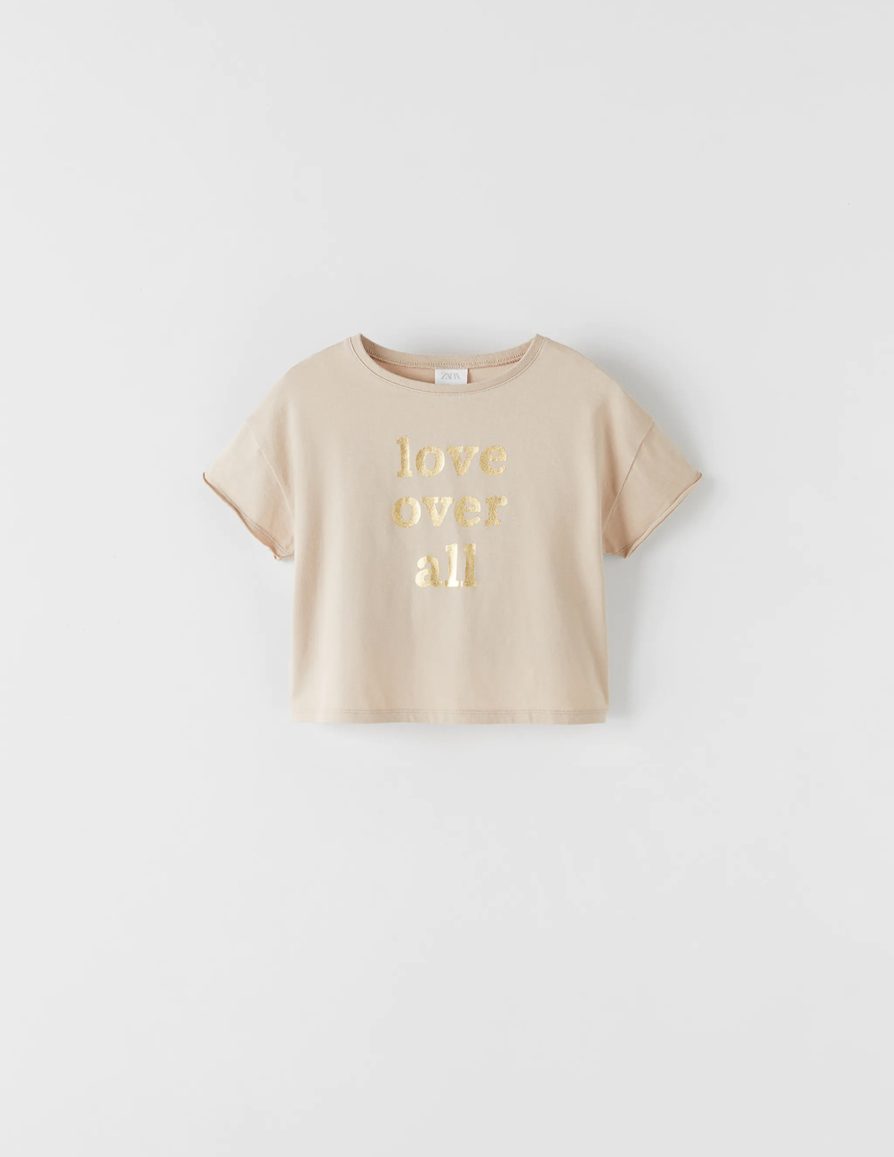 

Футболка Zara ДД005117 (5643/702/052) цвет бежевый 134