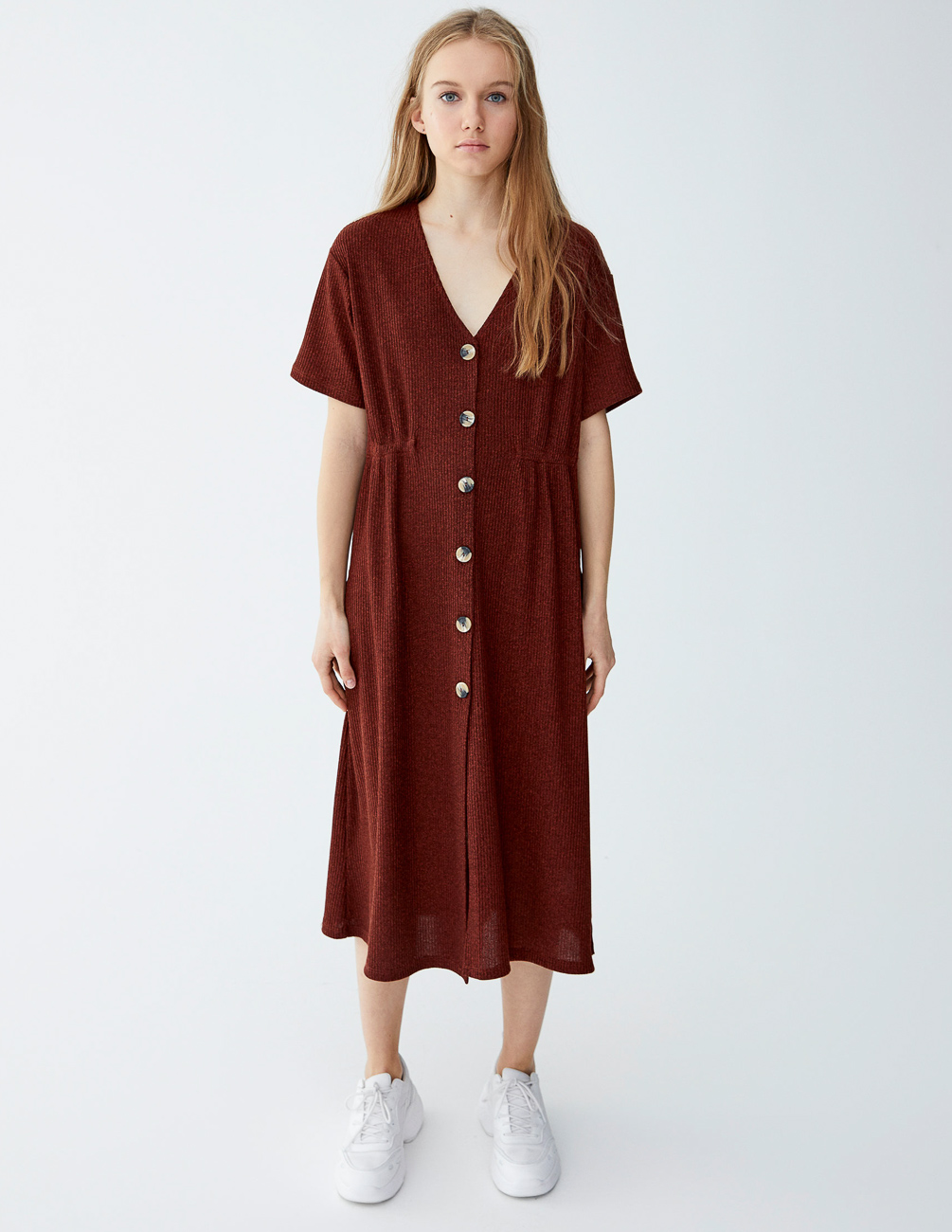 

Платье PULL & BEAR Ж1066734 (9393/392/701) цвет коричневый S