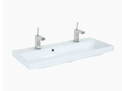 

Умывальник Kwadro 100 DUO с двумя отверстиями NEW (22052011N)