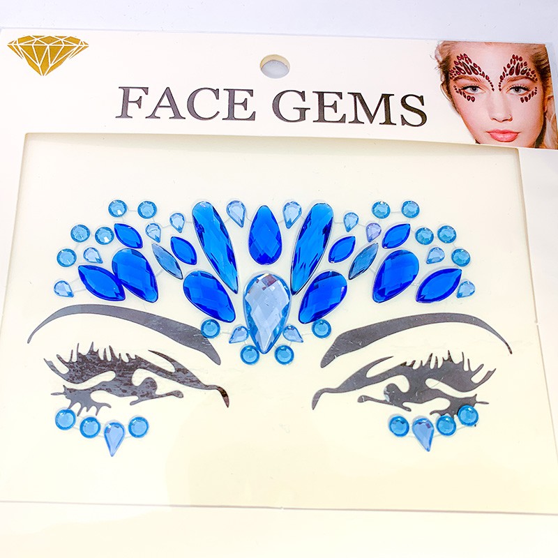 

Наклейка Праздничный макияж Кристалл (бижутерия) (8092)