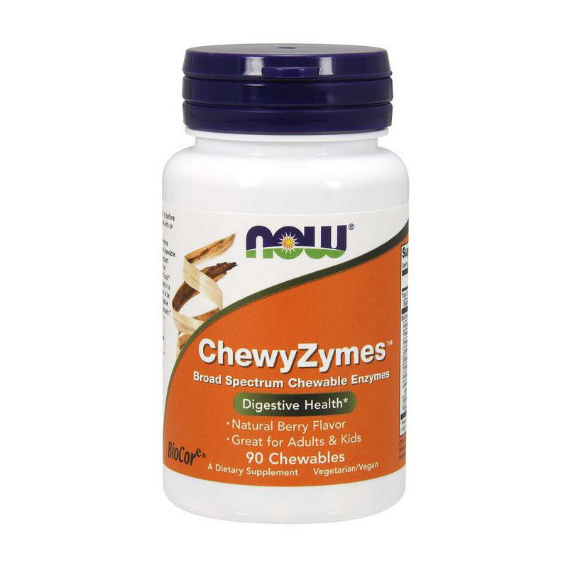 

Пищеварительные ферменты Now Foods Chewy Zymes 90 chewables / жевательные таблетки