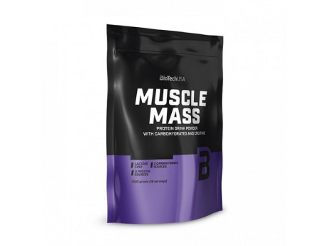 

Гейнер BioTech USA Muscle Mass 1кг Вкус Клубника