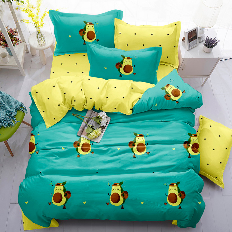 

Евро макси набор постельного белья 200*220 из Сатина №143AB Черешенка