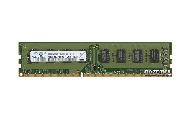 

Оперативная память Samsung DDR3-1333 4096MB PC3-10600 (M378B5273CH0-CH9)