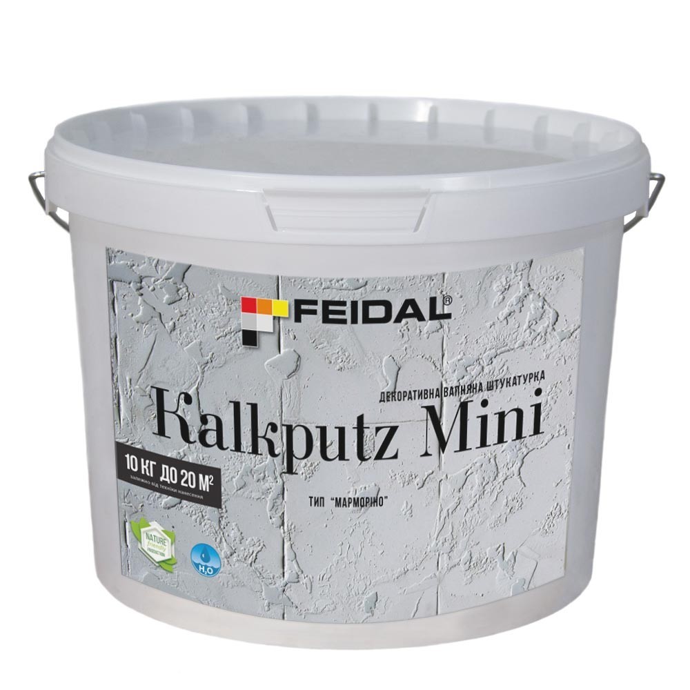 

Декоративная известковая штукатурка 10кг FEIDAL Kalkputz Mini