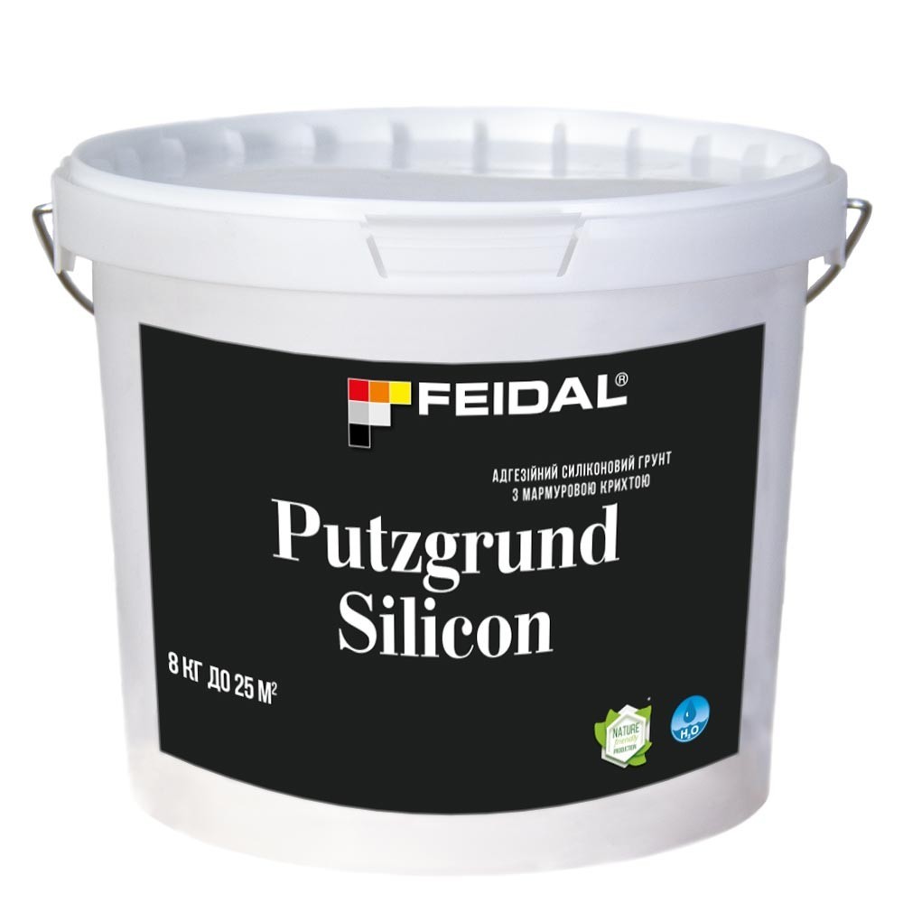 

Адгезионный силиконовый грунт с мраморной крошкой 8кг FEIDAL Putzgrund Silicon