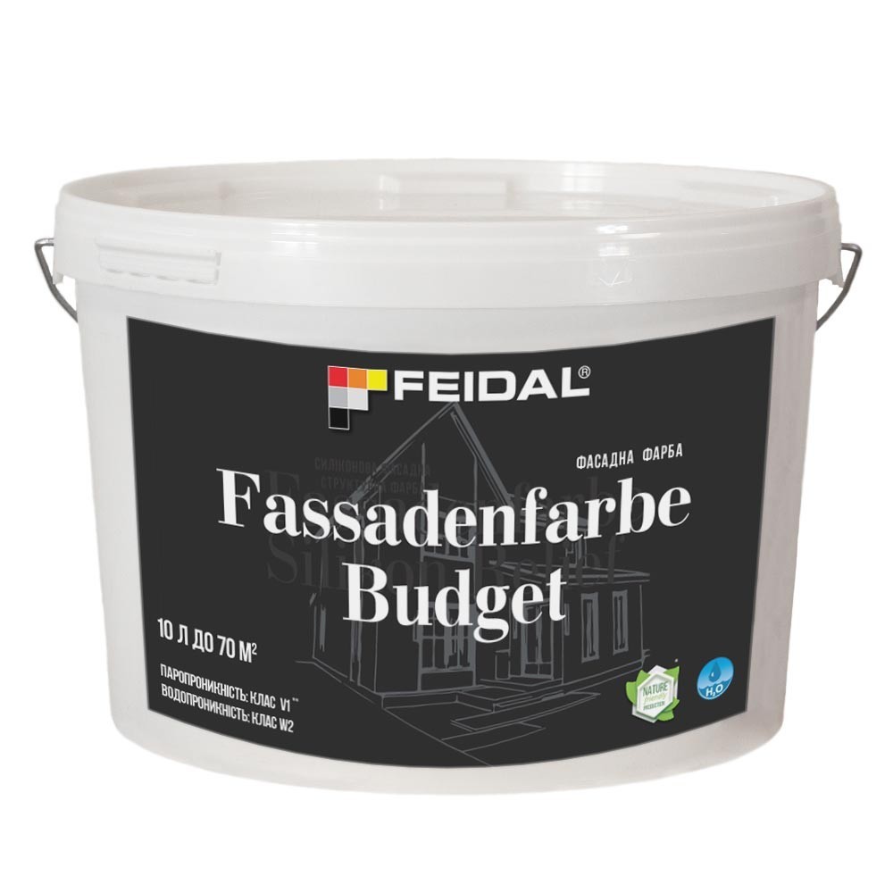 

Фасадная краска 10л FEIDAL Fassadenfarbe Budget