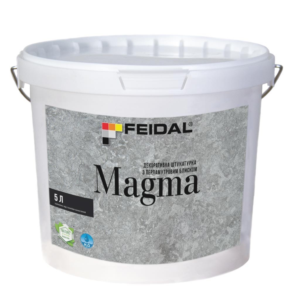 

Декоративная штукатурка с перламутровым блеском 5л FEIDAL Magma