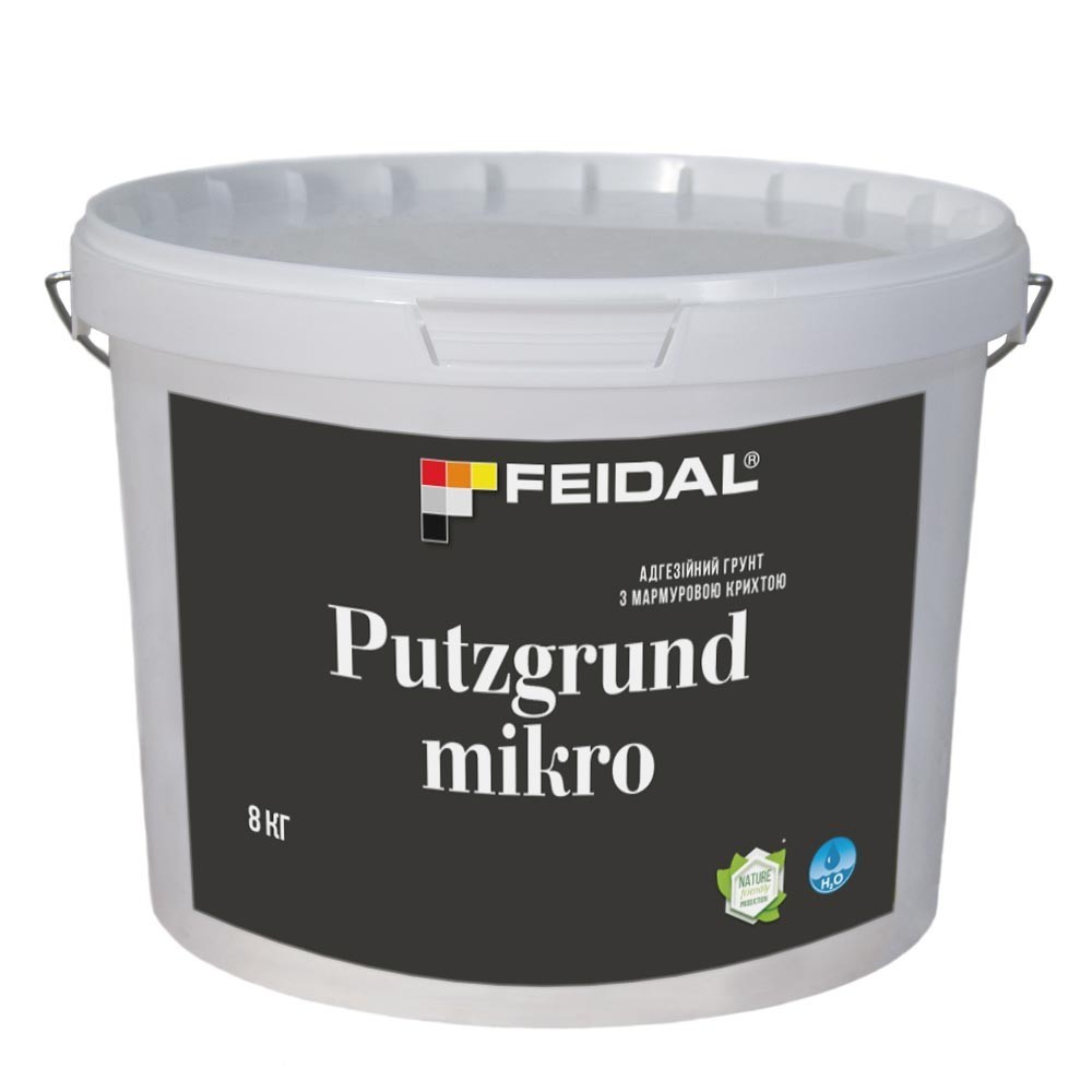 

Адгезионный грунт с мраморной крошкой 8кг FEIDAL Putzgrund mikro