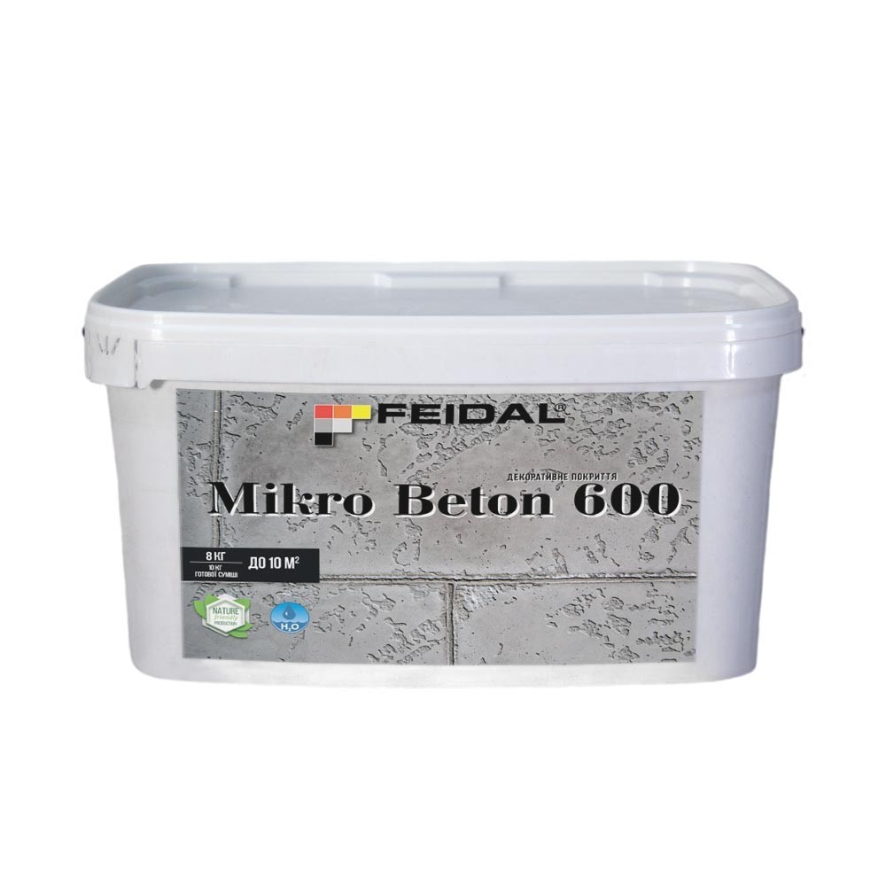 

Сухая декоративная смесь 8 кг Feidal Mikro Beton 600