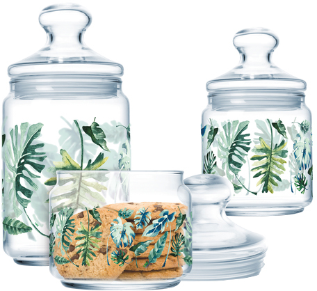 

Набор банок Luminarc Club Tropical Foliage 3 предмета